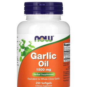كبسولات زيت الثوم NOW Foods Garlic Oil 500 mg