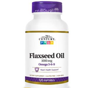 كبسولات زيت بذر الكتان الامريكية 21st Century Flaxseed Oil 1000 mg