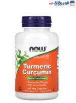 NOW Foods Turmeric Curcumin Capsules for support overall health 60 Veg Capsules 