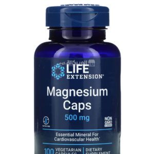 Life Extension Magnesium Caps for Support heart health 500 mg 100 Vegetarian Capsules 