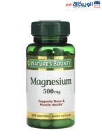 Nature's Bounty Magnesium 500 mg tablet for support bone & muscle health 100 Coated Tablets
