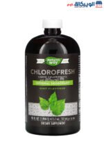 Nature's Way chlorofresh liquid chlorophyll Mint supplement to support body health 132 mg 16 fl oz (473.2 ml)