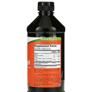 Now foods Chlorophyll liquid natural mint supplement to support body health 16 fl oz (473 ml)