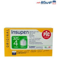 إبر أنسولين قلم بيك ايطالي الأنسولين 4مل عدد 100 إبرة - Insupen Pic إبر أنسولين قلم بيك ايطالي الأنسولين 4مل عدد 100 إبرة - Insupen Pic