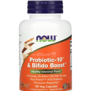 NOW Foods Probiotic-10 & Bifido Boost Capsules for support digestive health  90 Veg Capsules