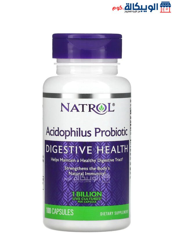 Natrol Acidophilus Probiotic 1 Billion Capsules For Support Digestive Health 100 Capsules
