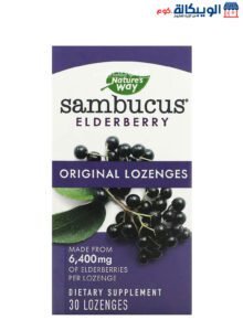 دواء البيلسان الأسود الأصلي لدعم صحة المناعة من ناتشوراز واي 30 قرص استحلاب - Nature'S Way Sambucus Elderberry, Original Lozenges, 30 Lozenges دواء البيلسان الأسود الأصلي لدعم صحة المناعة من ناتشوراز واي 30 قرص استحلاب - Nature'S Way Sambucus Elderberry, Original Lozenges, 30 Lozenges