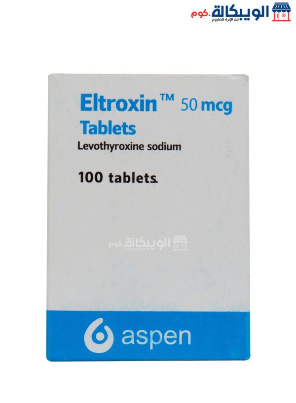Eltroxin 50Mcg Tablets For Thyroid Gland Treatment - 100 Tablets