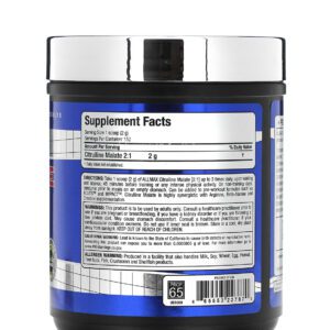 سترولين مالات ال ماكس لدعم الصحة العامة حجم 300 جرام - ALLMAX Citrulline Malate supplement 2:1 10.58 oz  