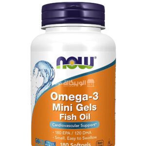 NOW Omega 3 Fish Oil Softgels for support overrall health 180 Softgels