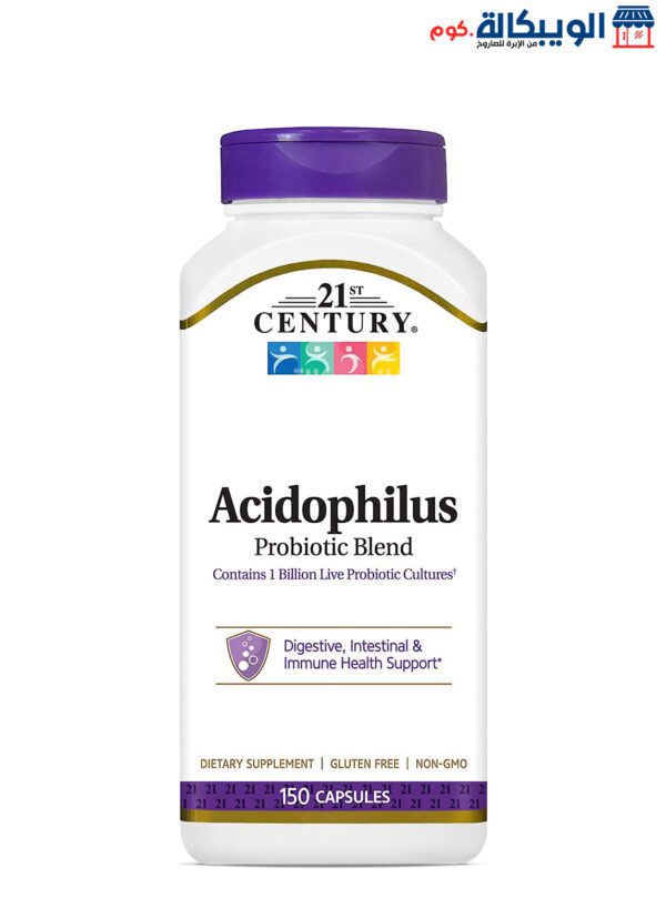 21St Century Acidophilus Probiotic Blend Capsules For Support Digestive Health 150 Capsules