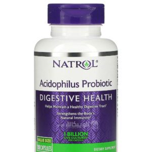 كبسولات بروبيوتيك من ناترول لصحة الجهاز الهضمي 150 كبسولة هلامية - Natrol Acidophilus Probiotic