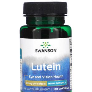 Swanson Lutein Softgels High Potency for support healthy eyes 20 mg 120 Softgels