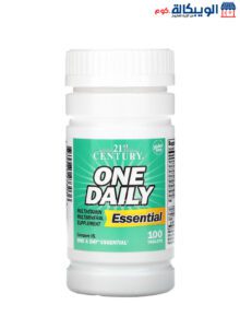 21St Century One Daily Multivitamin Essential Tablets For Support Overall Health 100 Tablets
