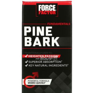 حبوب الصنوبر من فورس فاكتور لتحسين الصحة الجنسية لدى الرجال 600 ملجم 30 حبوب - Force Factor Pine Bark 600 mg 30 Capsules