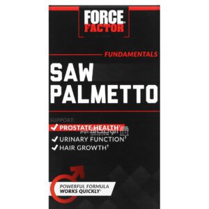 Force Factor Saw Palmetto capsules for improve prostate health 60 Capsules