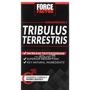 كبسولات تريبولوس تيريستريس لزيادة هرمون التستوستيرون 60 كبسولة - Force Factor Tribulus Terrestris Testosterone Booster