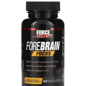 Force Factor Forebrain Focus capsules for enhance brain function 60 Vegetable Capsules