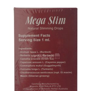 mega slim نقط ميجا سليم لزيادة معدل حرق الدهون fat burner drops 30ml