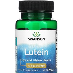 سوانسون أقراص فيتامين اللوتين 40 مجم 60 كبسولة هلامية Swanson Lutein 40 mg