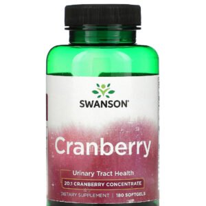 سوانسون حبوب كرانبيري 180 كبسولة هلامية Swanson Cranberry