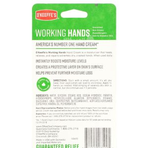 اوكيفيز كريم لترطيب اليدين للأيدي العاملة (96 جم) O'Keeffe's Working Hands Hand Cream