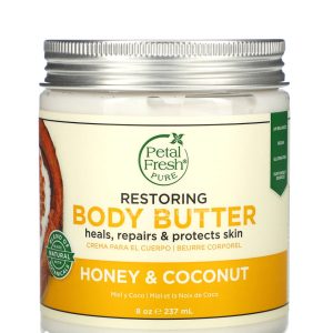 بيتال فريش زبدة للجسم بالعسل وجوز الهند لعلاج البشرة (237 مل) Petal Fresh Restoring Body Butter Honey & Coconut