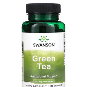 سوانسون حبوب الشاي الأخضر 500 ملجم 100 كبسولة Swanson Green Tea 500 mg