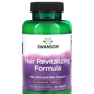سوانسون افضل حبوب للشعر لتجديد حيويته 60 قرصًا Swanson Hair Revitalizing Formula
