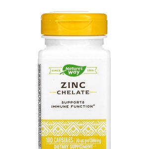 ناتشرز واي كبسولات فيتامين زنك للمناعة 30 ملجم 100 كبسولة Nature's Way Zinc Chelate 30 mg