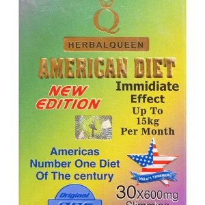 Amrican Diet Slim Capsule for Weight Loss 30 Caps Herbal Queen