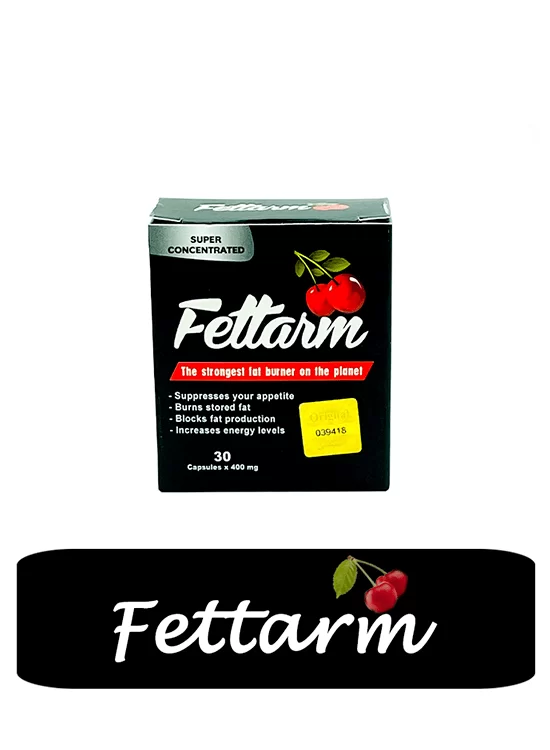 Fettarm Caps Black To Burn Fat And Lose Weight 30 Capsules