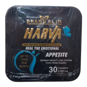 Original Harva German Capsules Black Square 30 Caps Brand Slim