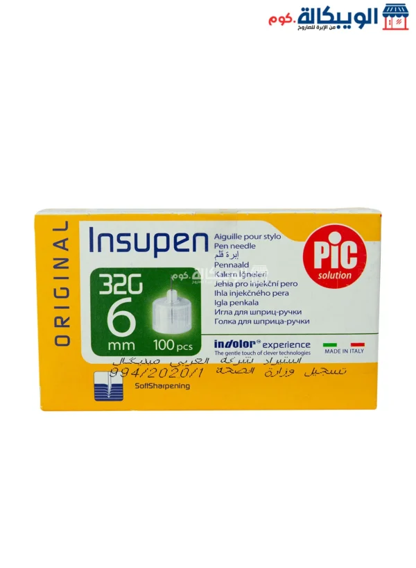 Insupen Pic Pen Needles 6 Ml 100 Needles