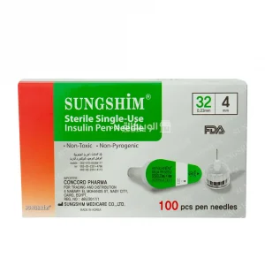 Sungshim Insulin Pen Needles 4 Ml 100 Needles