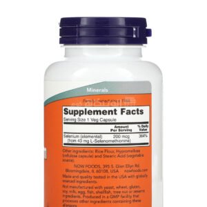 Now Foods, Selenium Capsules To Improve Thyroid Health 200 Mcg, 180 Capsules Now Foods, Selenium Capsules To Improve Thyroid Health 200 Mcg, 180 Capsules