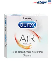 واقي ذكري ديوركس رفيع للغاية لزيادة الحساسية والسعادة الزوجية - Durex Air Ultra Thin 3 Condoms واقي ذكري ديوركس