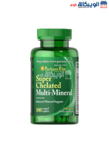 حبوب ملتي مينيرال والزنك لدعم الصحة العامة للجسم – Super Chelated Multi Mineral With Zinc 100 Tabs حبوب ملتي مينيرال