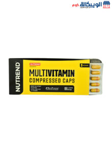 حبوب ملتي فيتامين للرجال للحفاظ على الطاقة والحيوية – Nutrend Multivitamin Compressed Caps 60 Caps حبوب ملتي فيتامين للرجال