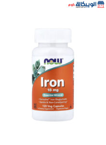Iron, 18 Mg, 120 Veg Capsules, Now Foods Iron, 18 Mg, 120 Veg Capsules, Now Foods
