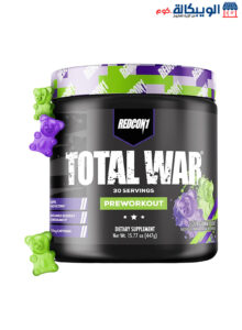 Redcon1 Total War Pre Workout Powder, Sour Gummy Bear, 447G 30 Serving Redcon1 Total War Pre Workout Powder, Sour Gummy Bear, 447G 30 Serving