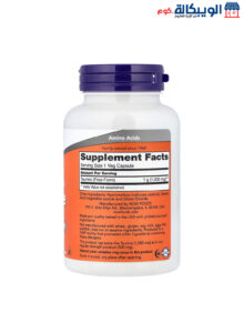 مكمل تورين لدعم صحة الجهاز العصبي وصحة العين Now Foods, Taurine, 1000 Mg, 100 Veg Capsules مكمل تورين